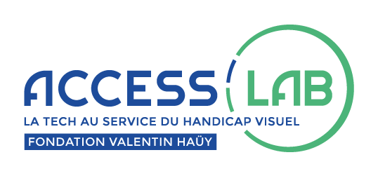 Logo Fondation Valentin Haüy, Access Lab (La tech au service du handicap visuel)